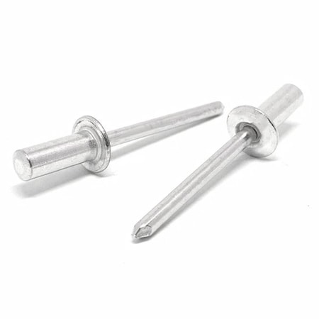 Boltsandnuts.Com 3/16in Dia 3/8in - 1/2in 68 Grip - Closed End Dome Head Blind Rivets Stainless/SS Mandrel, 50PK DHCEBRSS/68-50